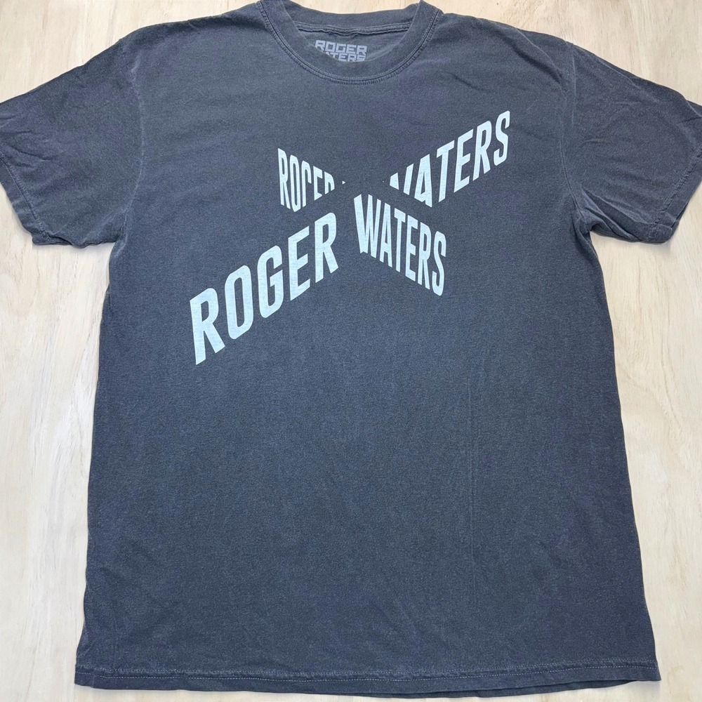 Roger Waters This Is Not A Drill Tour Shirt Large Gray Pink Floyd Concert Tee